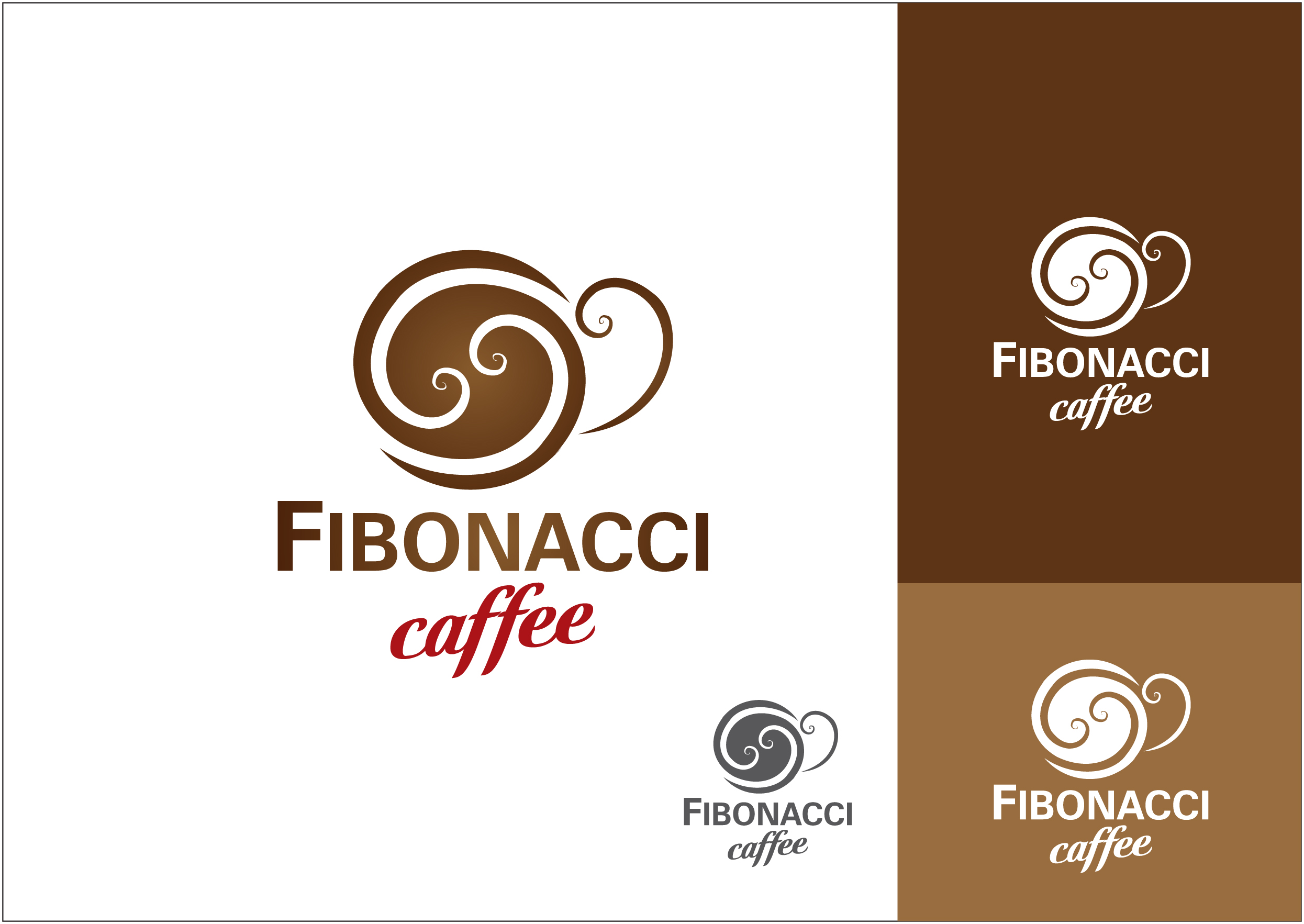 FibonacciCoffee logosunu arıyor yarışmasına tasarımcı grfkismail tarafından sunulan  tasarım 