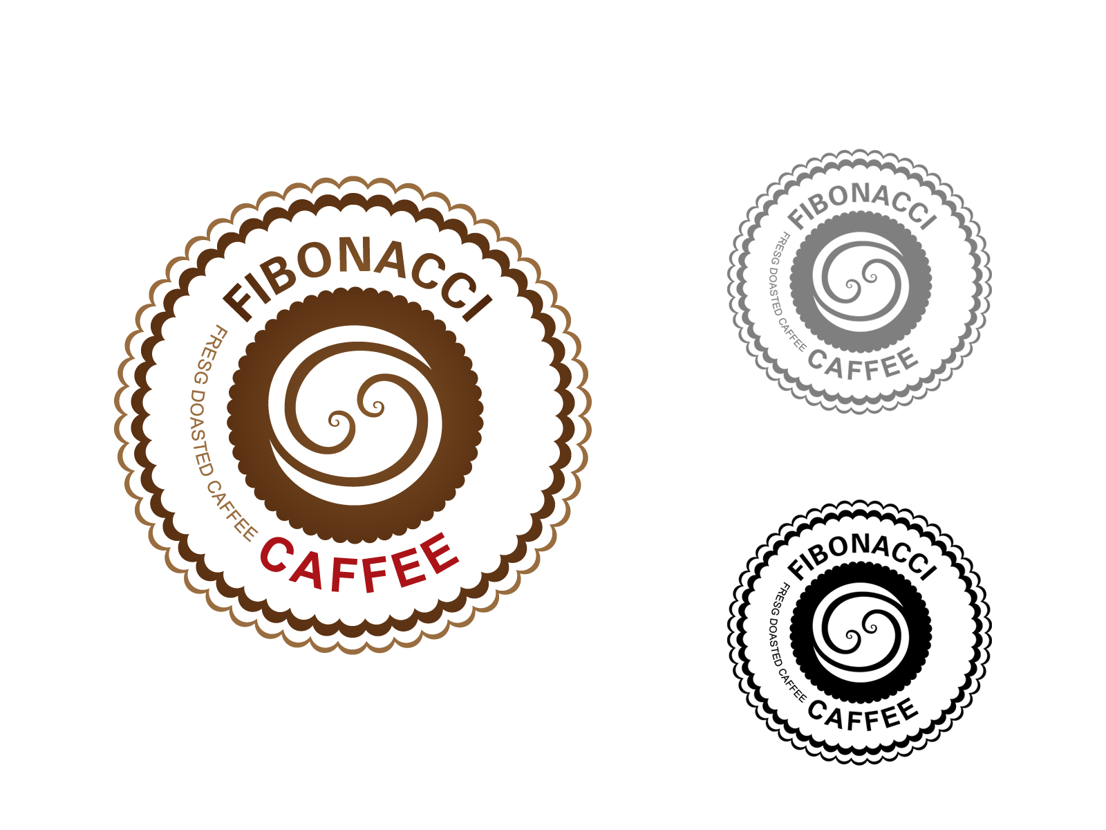 FibonacciCoffee logosunu arıyor yarışmasına tasarımcı grfkismail tarafından sunulan  tasarım 