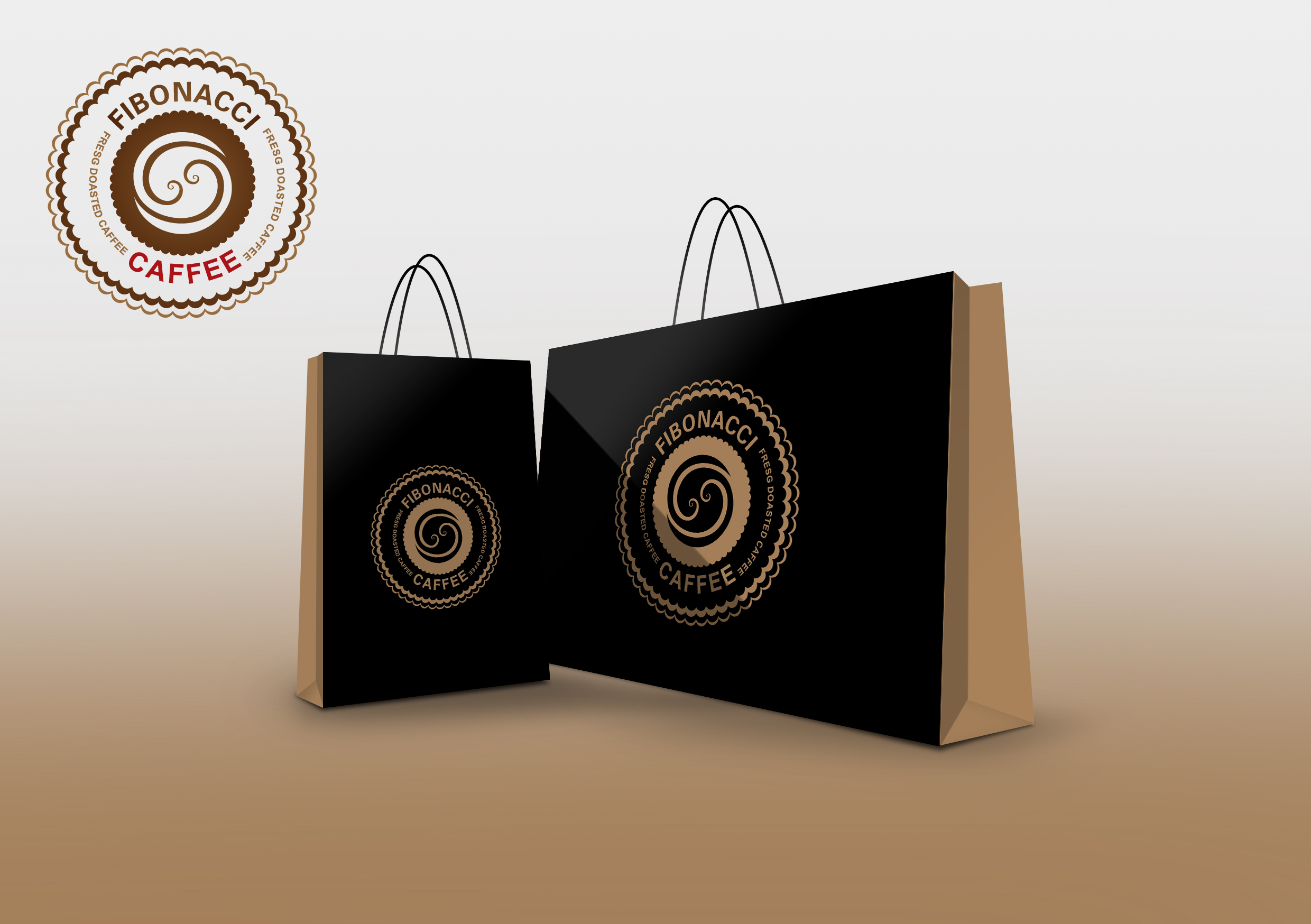 FibonacciCoffee logosunu arıyor yarışmasına tasarımcı grfkismail tarafından sunulan  tasarım 