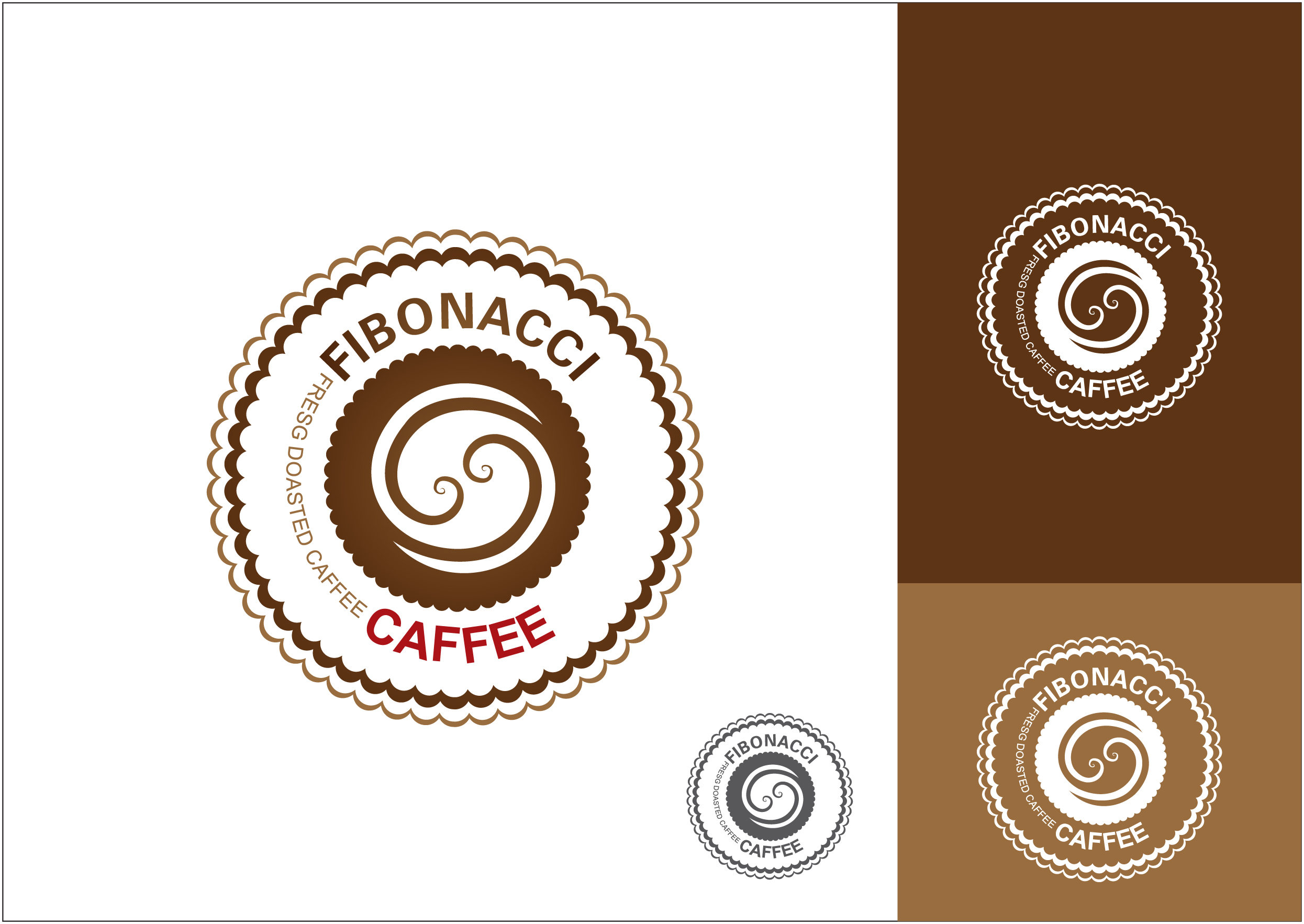 FibonacciCoffee logosunu arıyor yarışmasına tasarımcı grfkismail tarafından sunulan  tasarım 