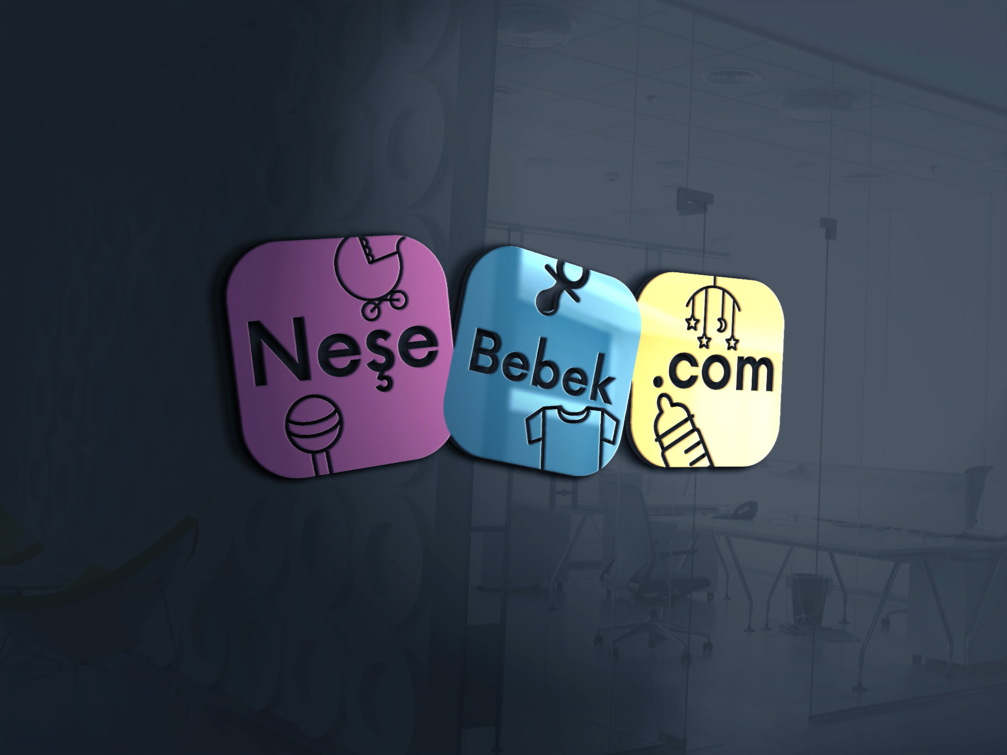 NeşeBebek.com Logo Tasarımı 355x100 px