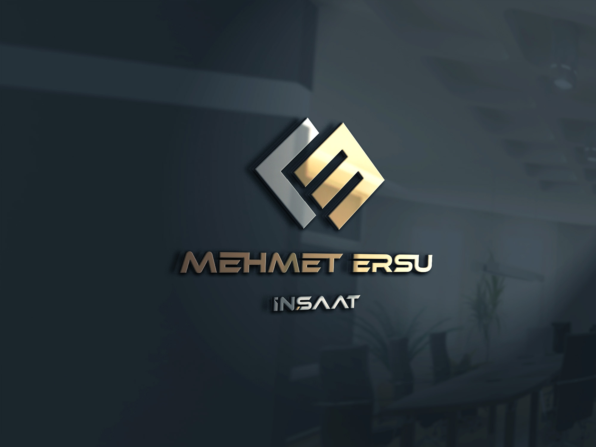 İNŞAAT FİRMASI İÇİN LOGO ÇALIŞMASI