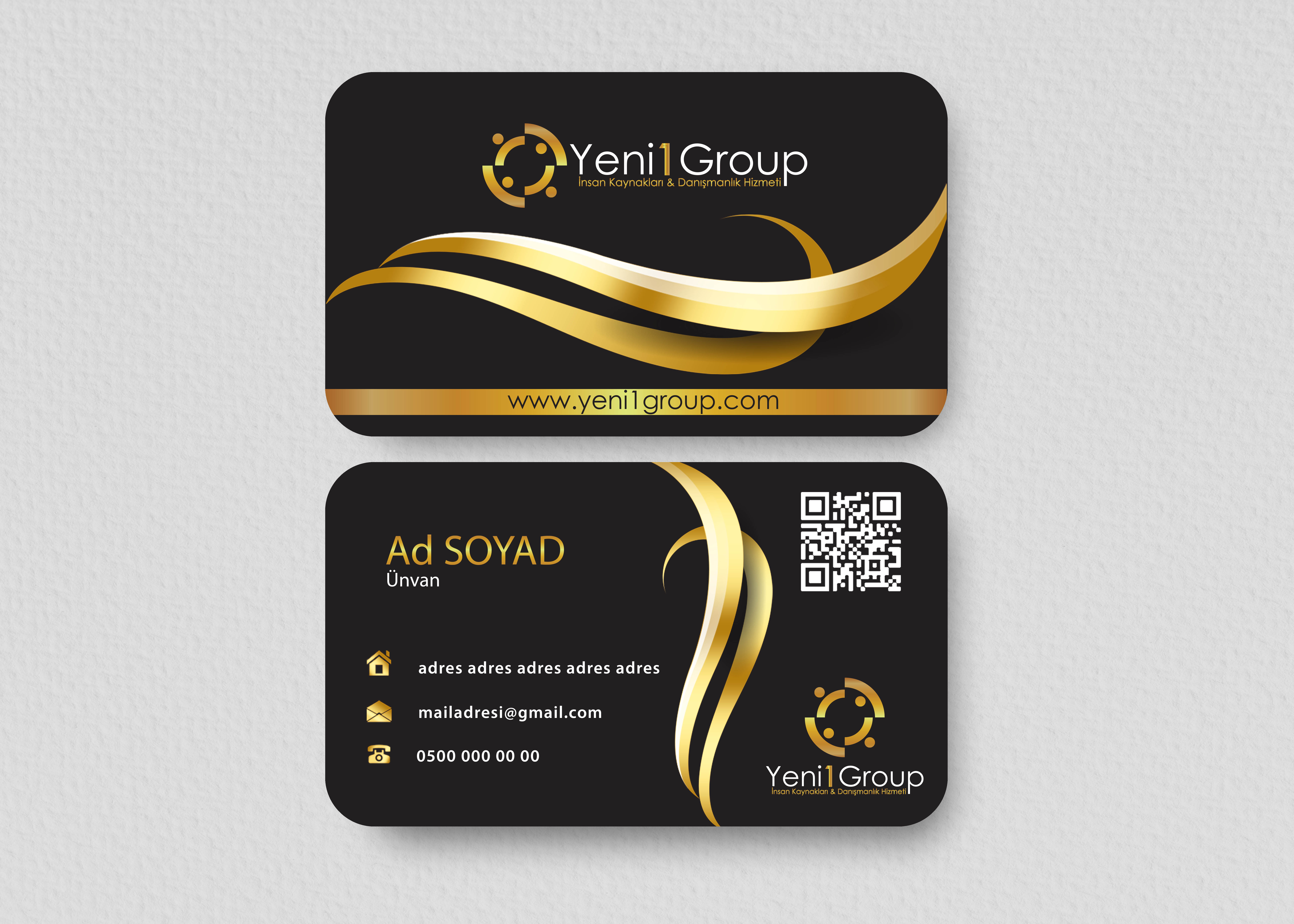 İnsan kaynakları için logo ve kartvizit
