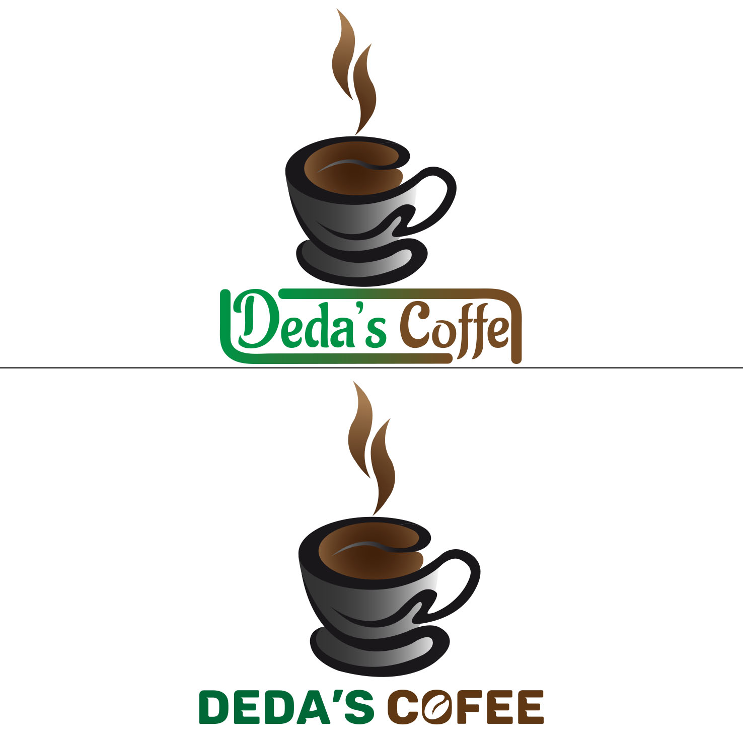 Kurumsal Olabilcek bir Coffee Marka LOGO yarışmasına tasarımcı Salih divarci tarafından sunulan  tasarım