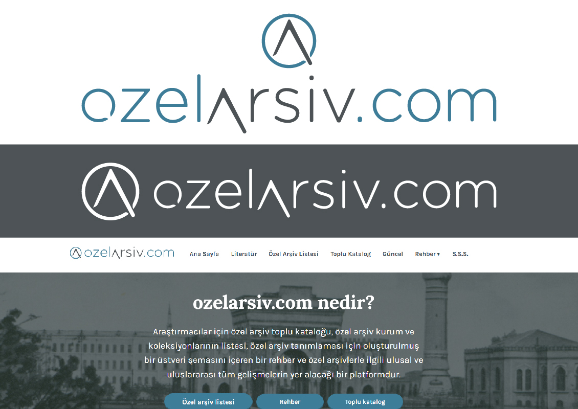 Özel arşivlerle ilgili bir portala logo