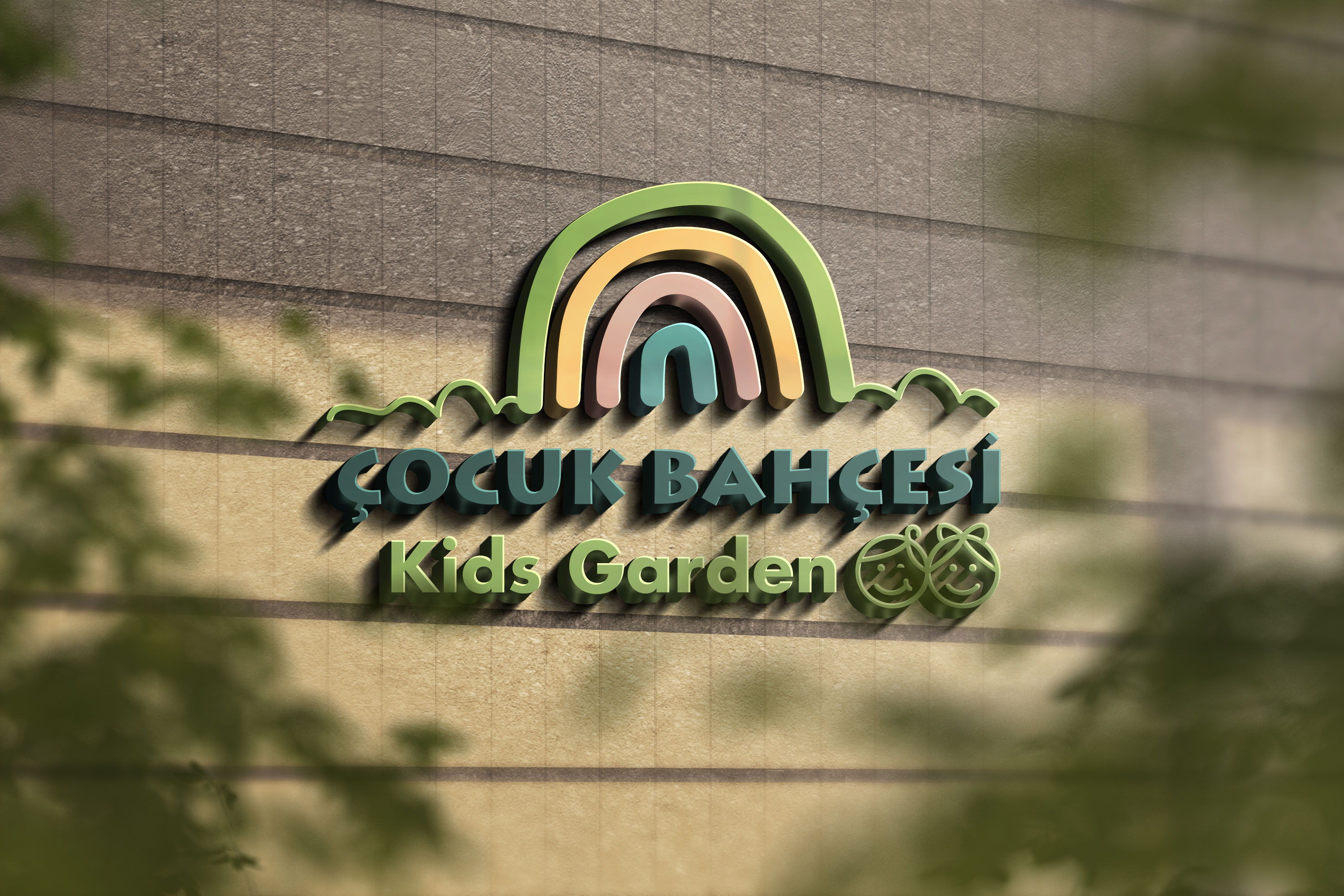 Kres gündüz cocuk bakimevi icin logo