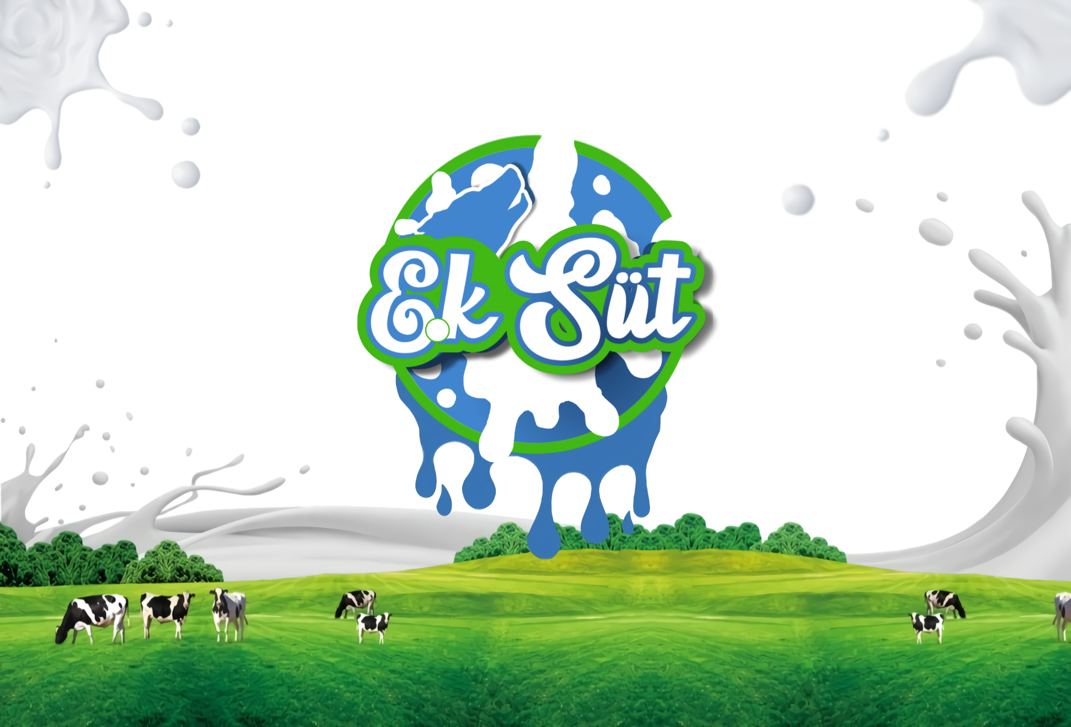 EK süt logosu farklı bir logo sıradışı