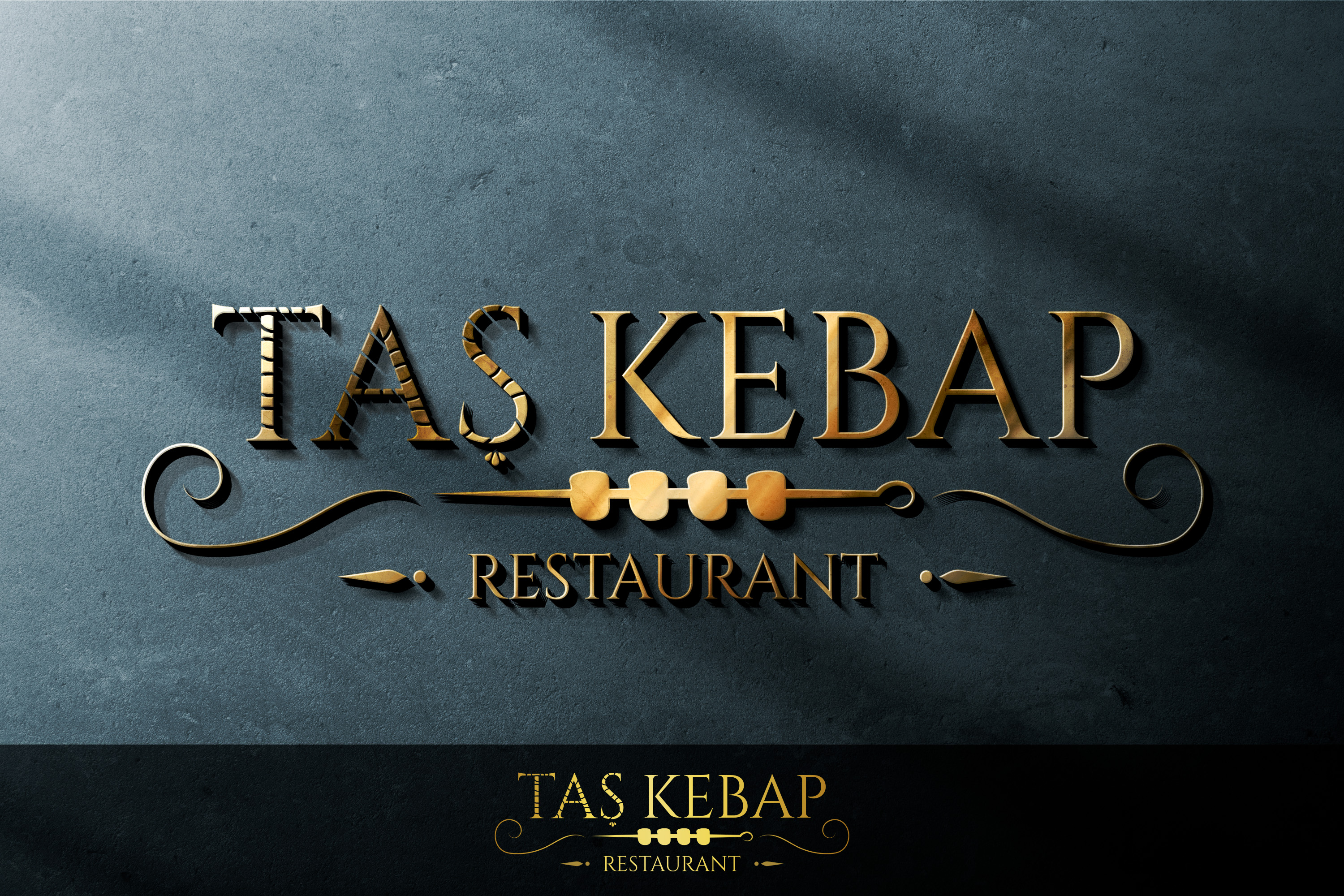 TAŞ KEBAP RESTORANTIMIZ İÇİN LOGO ÇALIŞM