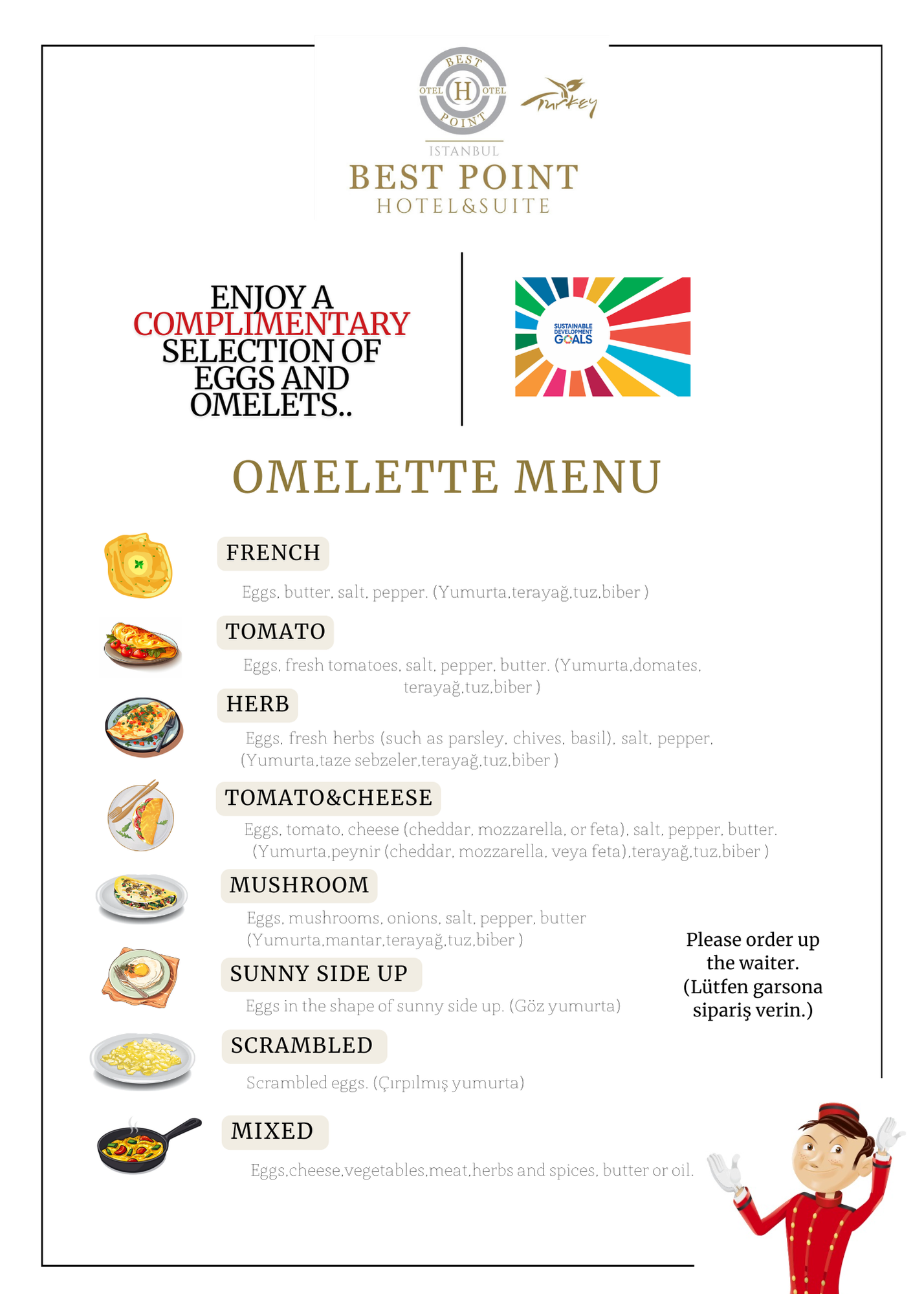 OMLETTE MENÜ