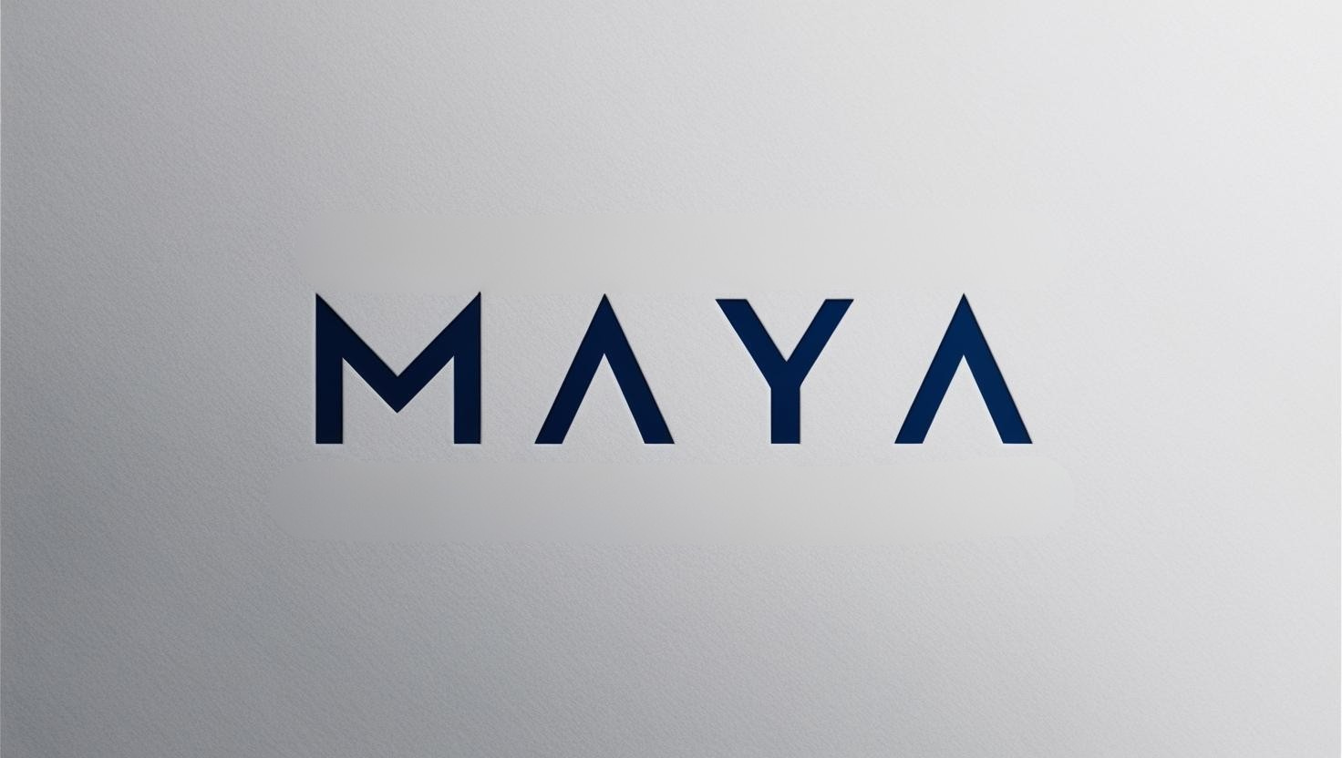 MAYA yazı karakteri ile bir inşaat proje